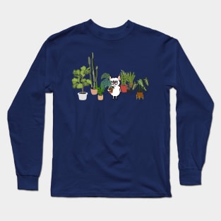 Frenchie and Plants Long Sleeve T-Shirt